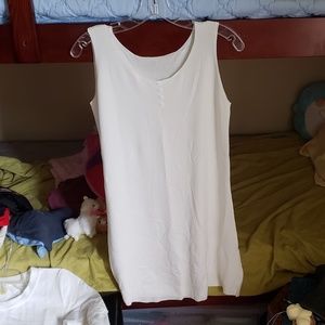 White tank top dress